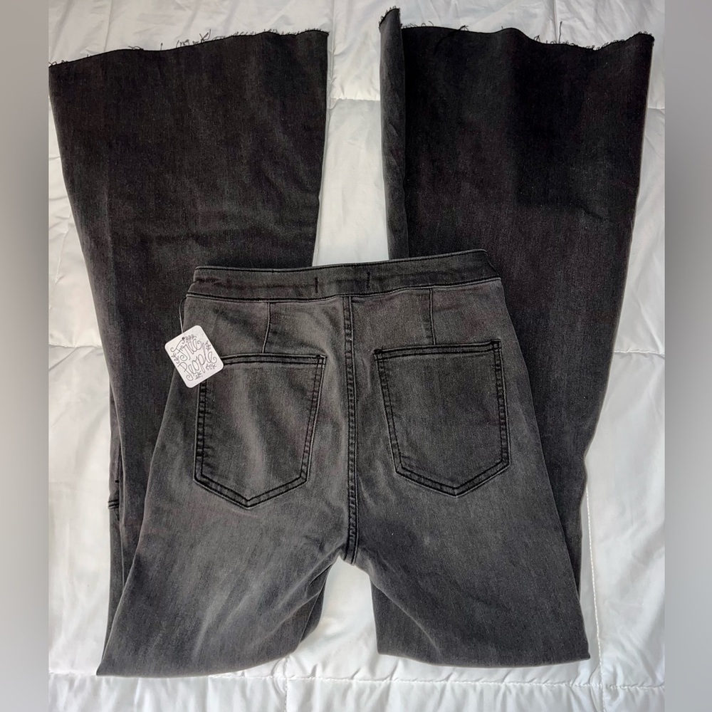 Free People - Just Float On Flare Jeans Black